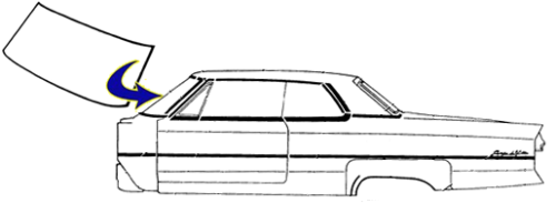 1963-1964 Buick Windshield Seal - New - Image 2