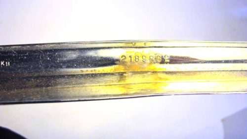 1963 Dodge Custom 880 License Trim Moulding NOS - Image 3