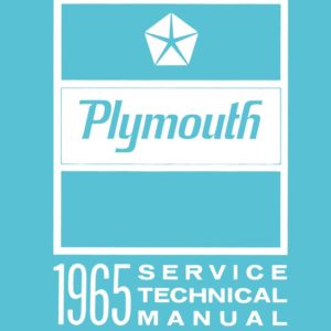1965 Plymouth Service Manual PDF