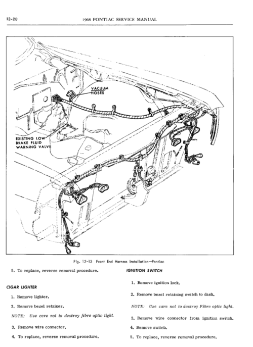 1968 Pontiac Tempest - Firebird Service Manual - Image 3