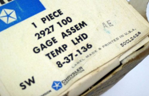 1969 Dodge Polara, Monaco Temp Gauge - Image 3