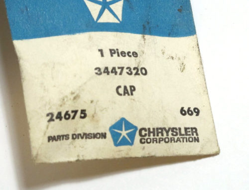 1970-1973 MoPar Front Seat Back Release Lever Plastic Cap - NOS - Image 4