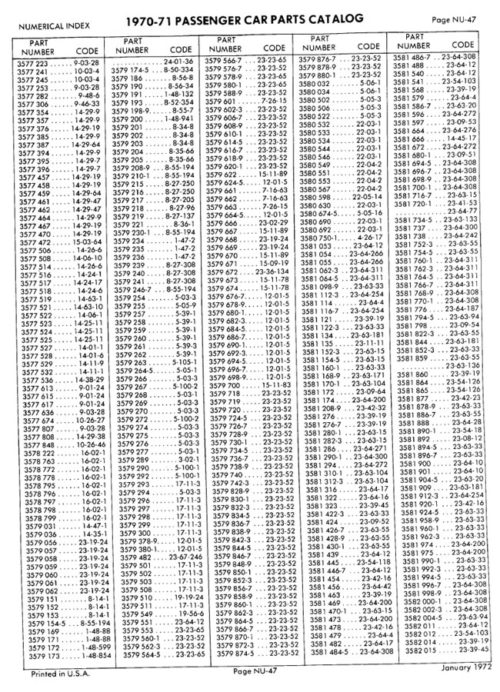 1970-1971 MoPar Passenger Car Parts Catalog PDF - Image 2