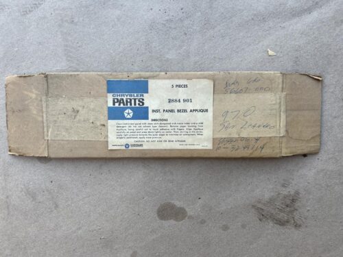 NOS MoPar 1969 Dodge Polara Monaco Dash Woodgrain Switch Bezel Overlay - Image 3