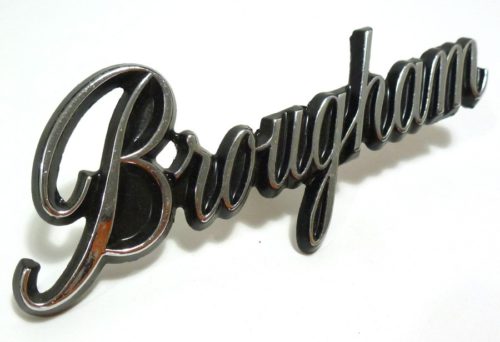 1970 Monaco "Brougham" Roof Nameplate - NOS