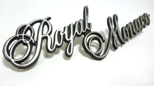 1975 Dodge Royal Monaco Fender Nameplate