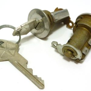 1966 MoPar Door Lock Cylinder and Key Package - NOS