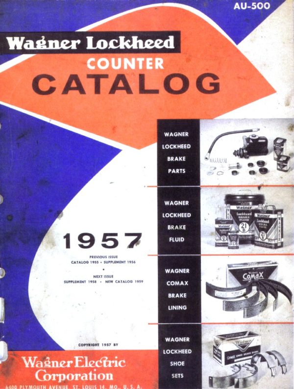 1940-1957 Wagner Lockheed Brake Parts Catalog - PDF