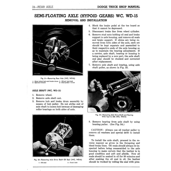 1941-1947 Dodge "W" Series Pickup Truck Shop Manual PDF - Image 5