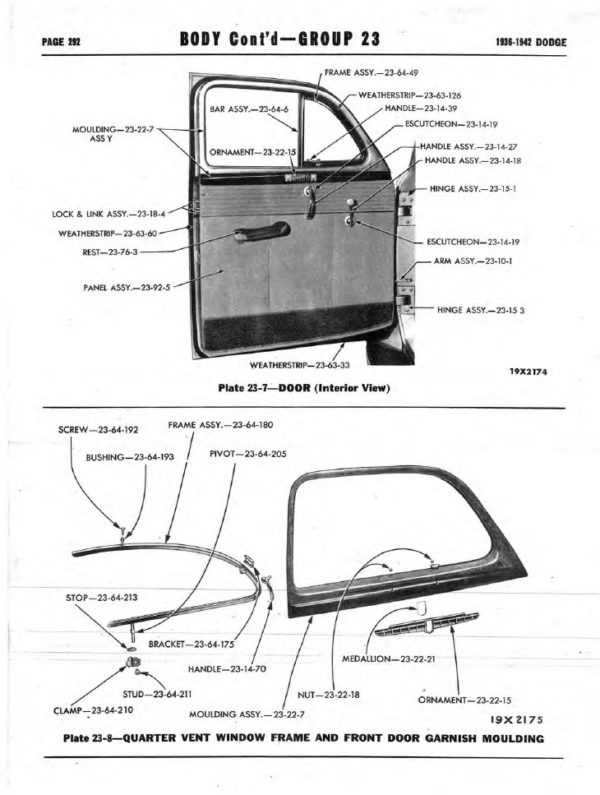 1936-1942 Dodge Car Illustrated Master Parts Catalog PDF - Image 3