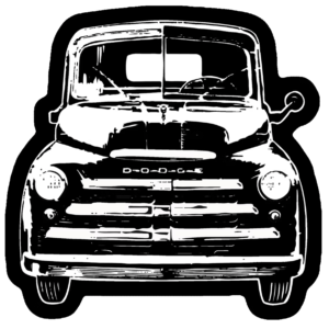 1948-1950 Dodge B-1-B Pilothouse Pickup Truck 3” Vinyl Decal