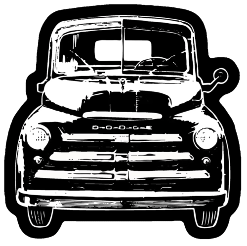 1948-1950 Dodge B-1-B Pilothouse Pickup Truck 3” Vinyl Decal