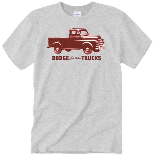 1948-1950 Dodge B Series "Pilothouse" Job Rated Pickup Truck T-Shirt - Image 4