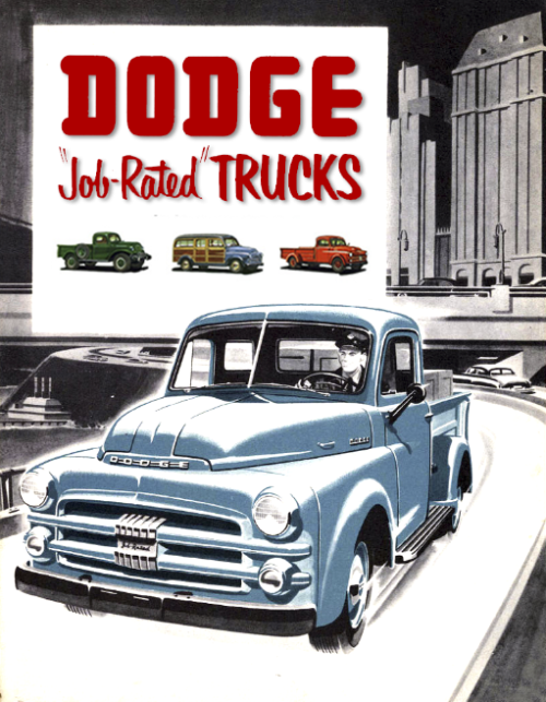 1951-1953 Dodge B Series "Pilothouse" Job Rated Pickup Truck T-Shirt - Image 3