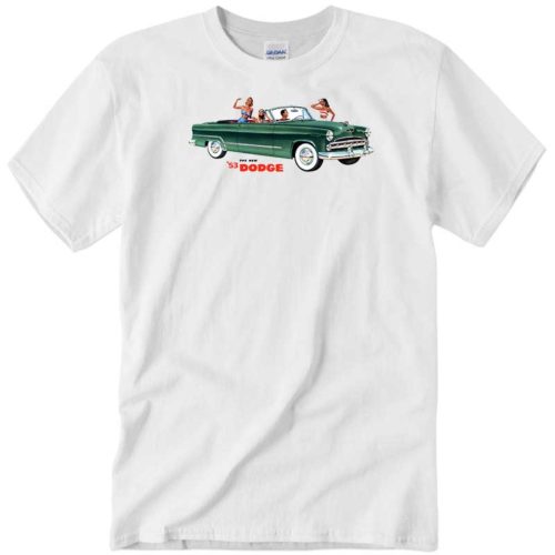 1953 Vintage Dodge Coronet Brochure Design T-Shirt - Image 6