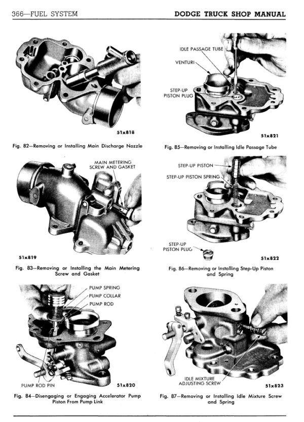 1951-1952 Dodge B-3 "Pilot House" Series Pickup Truck﻿ Shop Manual PDF - Image 3