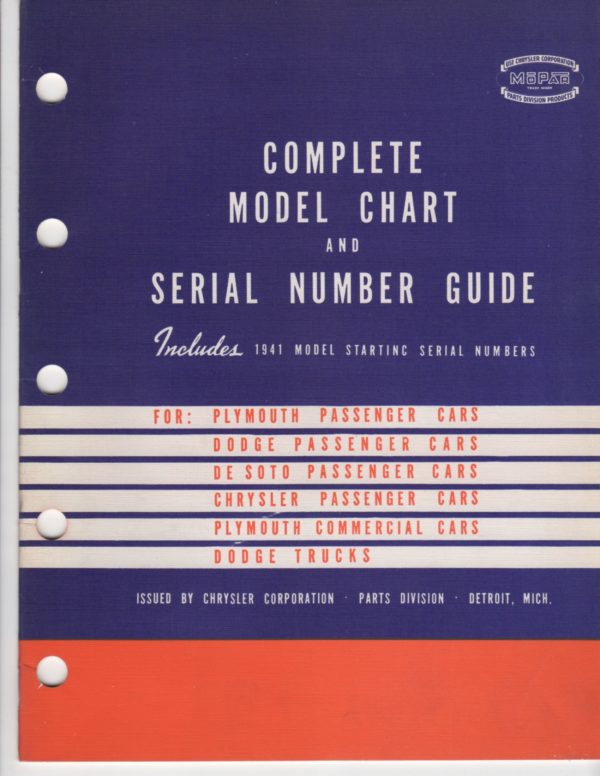 1920's - 1941 MoPar Parts Packages Application Charts - PDF - Image 3