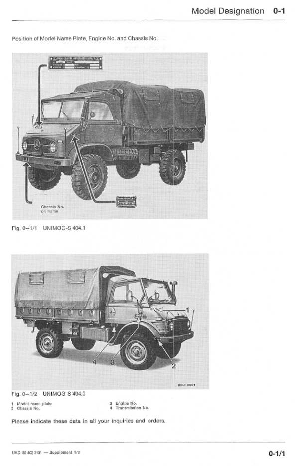 1955-1980 Mercedes Benz Unimog 404 Workshop Service Manual - PDF - Image 2