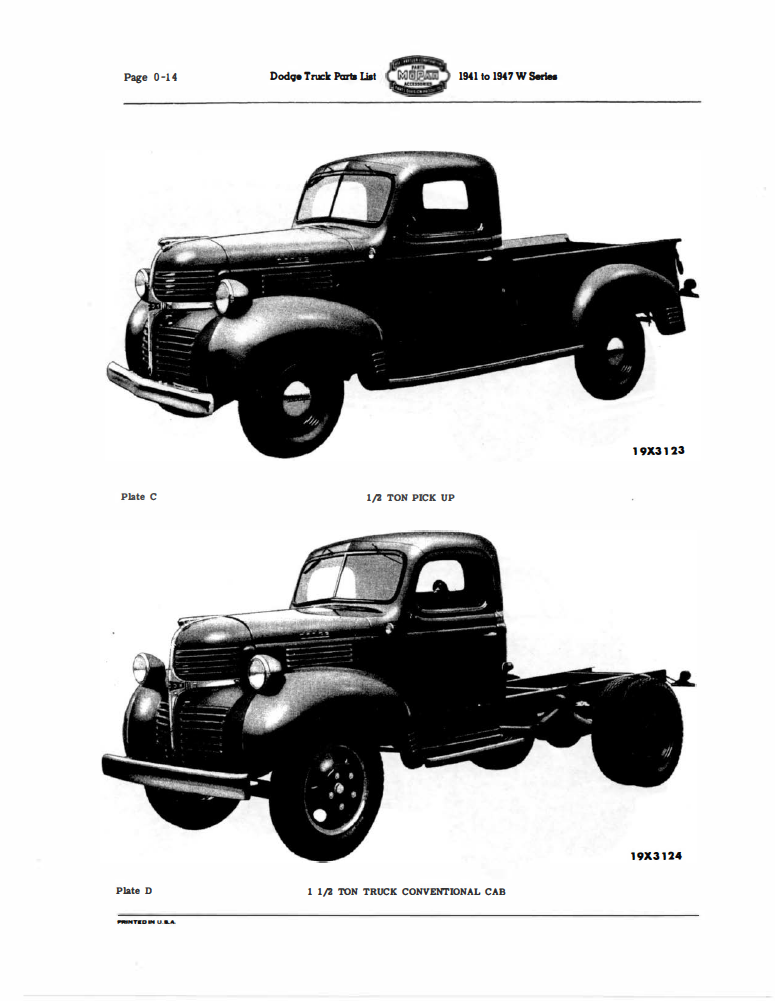 1947 dodge truck on sale parts