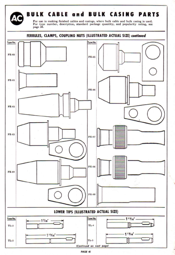 1934-1948 AC Speedometer Cables & Casings PDF Parts Catalog - Image 2