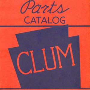 1926-1938 Clum Automotive Parts Catalog