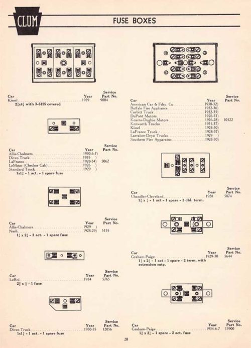 1926-1938 Clum Automotive Parts Catalog - Image 2
