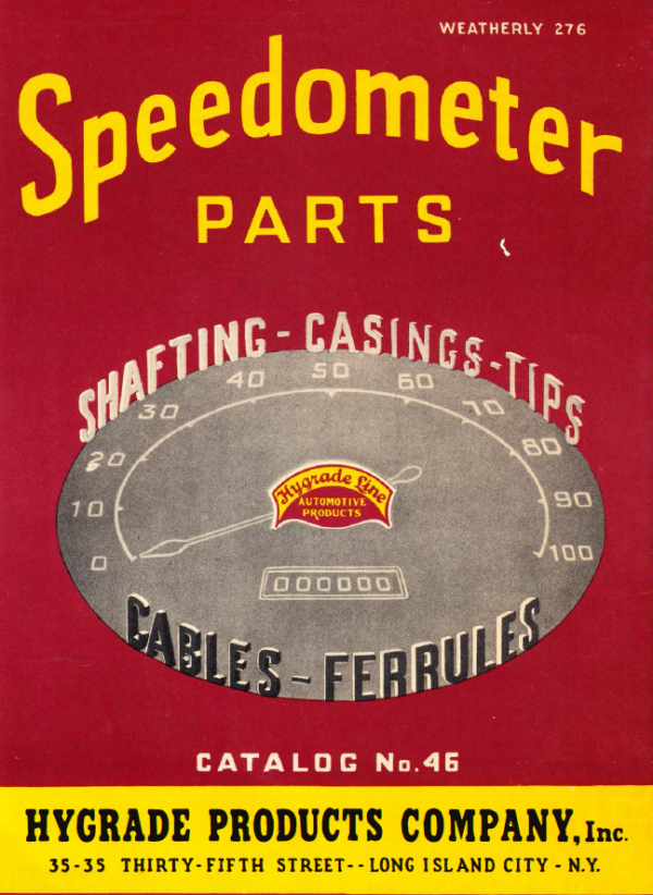 1930-1941 HYGRADE Speedometer Parts Catalog