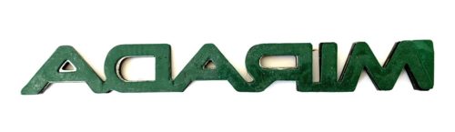 1980-1983 NOS Dodge Mirada Emblem Medallions Nameplate - Image 2