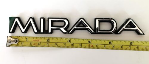 1980-1983 NOS Dodge Mirada Emblem Medallions Nameplate - Image 3