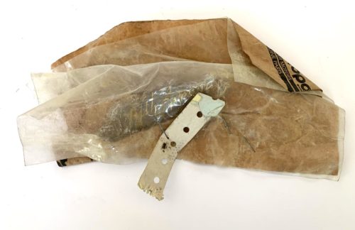 NOS Chrysler Fifth Avenue Edition Gold Metal Sail Door Emblem - Image 2