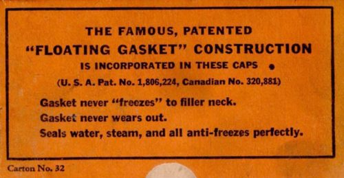 1937-1938 MoPar Evrseal Stant R-1 Radiator Cap NOS - Image 4