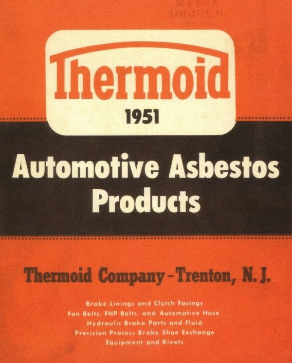 1936-1951 Thermoid Brake Linings & Clutch FacingsParts Catalog - PDF