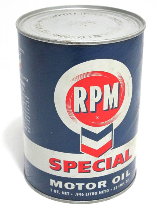 Vintage Chevron Motor Oil Unopened Quart Can