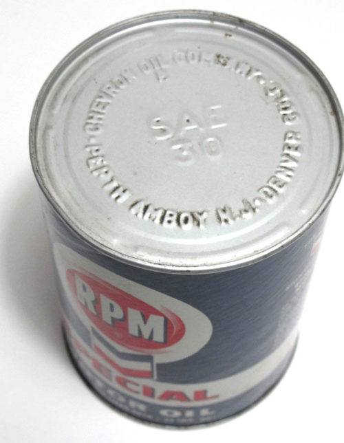 Vintage Chevron Motor Oil Unopened Quart Can - Image 3