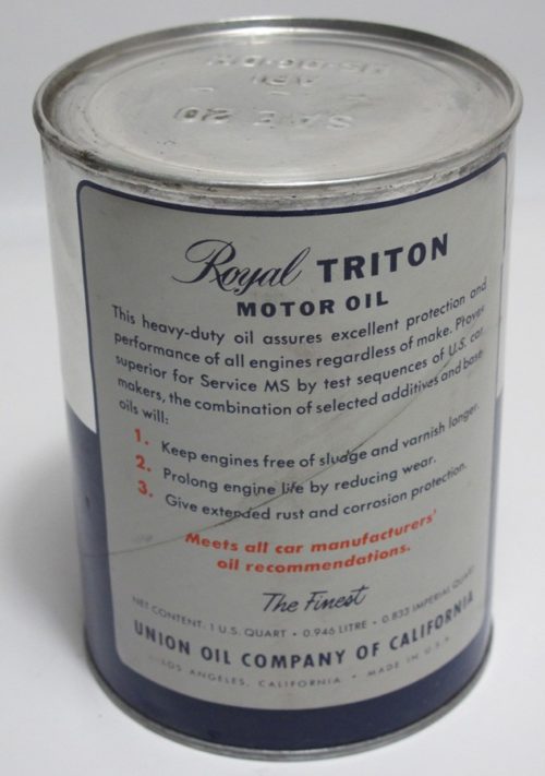 Vintage Unopened Can of Union 76 Royal Trition﻿ Motor Oil - Image 2